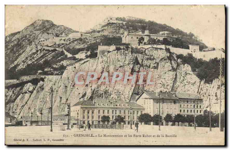 CPA Grenoble La Manutention et les Forts Rabot et de la Bastille