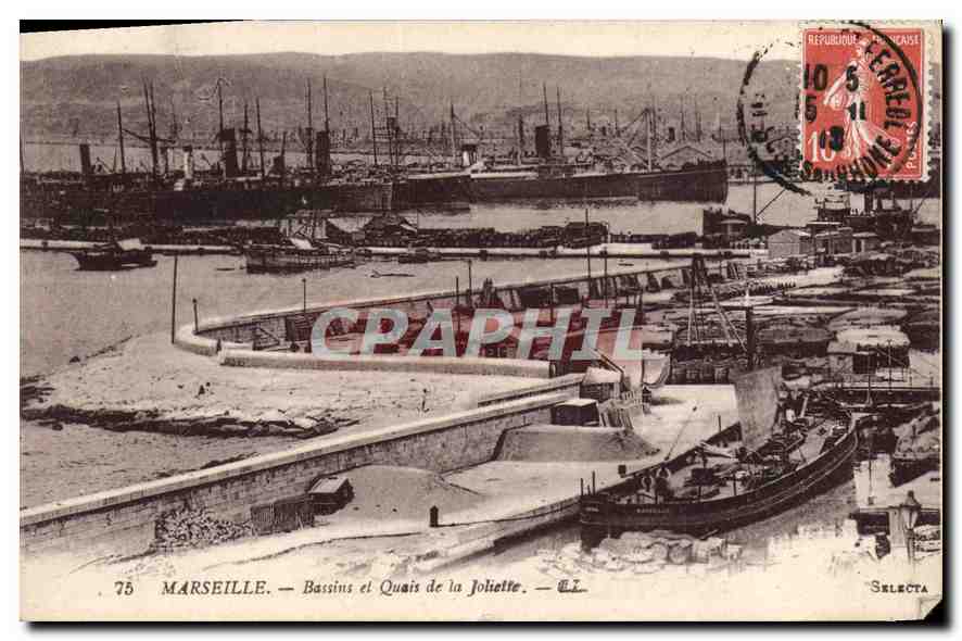 CPA Marseille Bassins et Quais de la Joliette