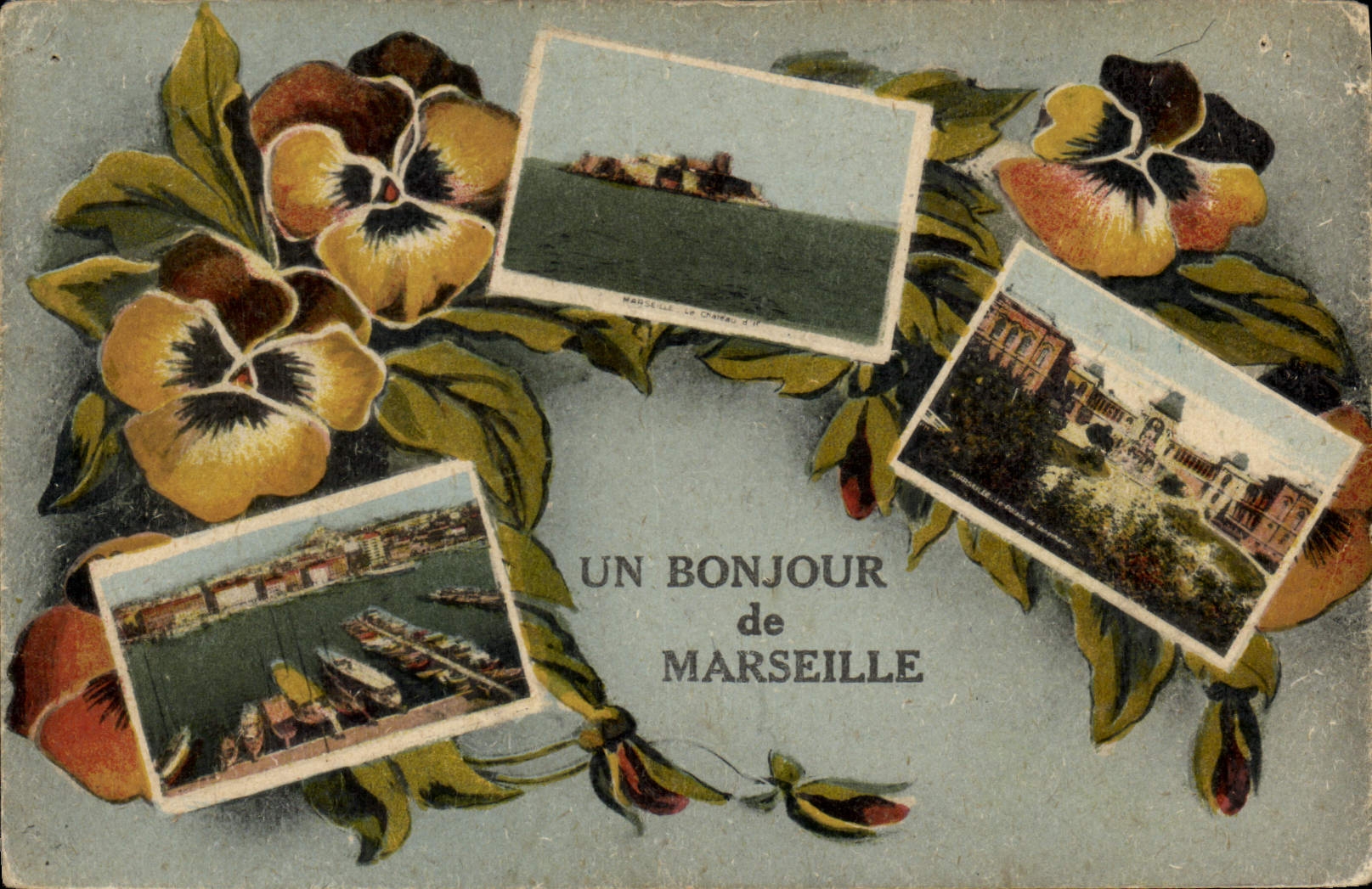Marseille — Un bonjour de Marseille — A. Tardy, Photo-Édit. Marseille