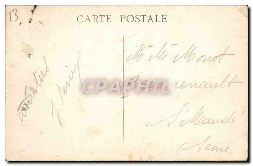 CPA Marseille N D de la Garde — Rückseite