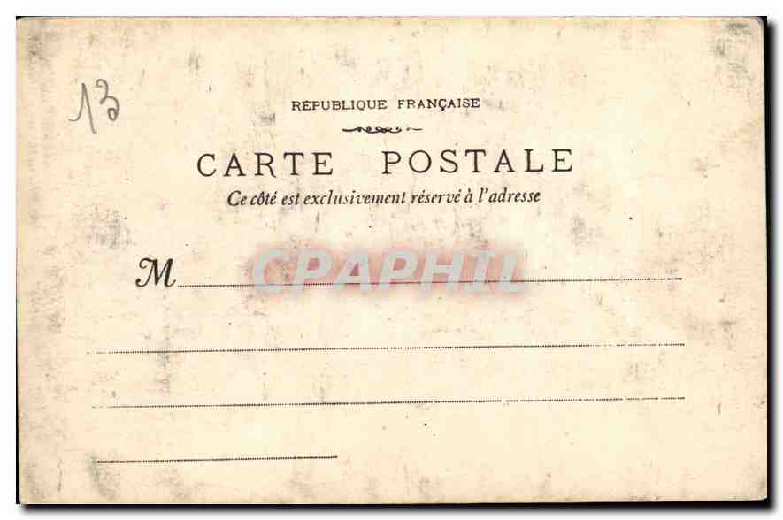 CPA Marseille La Porte d'Aix — Rückseite