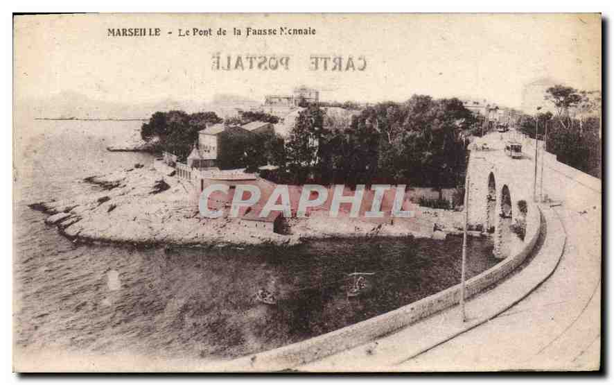 CPA Marseille Le Pont de la Fausse Monnaie