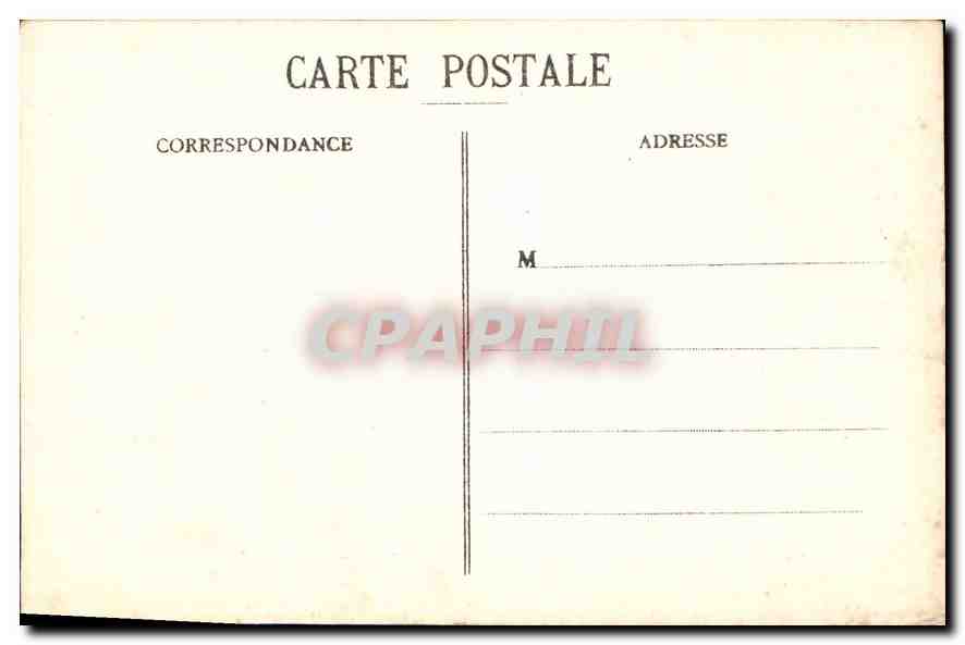 CPA Marseille Eglise des Reformes et Monument des Mobiles — Rückseite