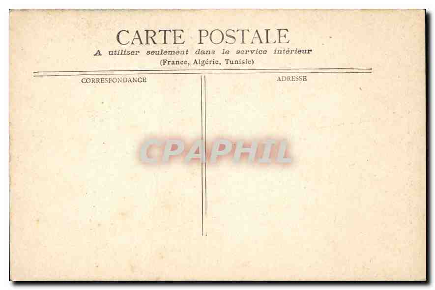 CPA Marseille Eglise des Reformes — Verso