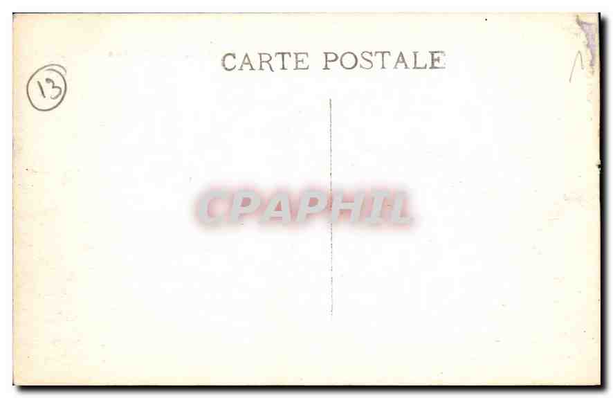 CPA Marseille Vue Generale — Rückseite