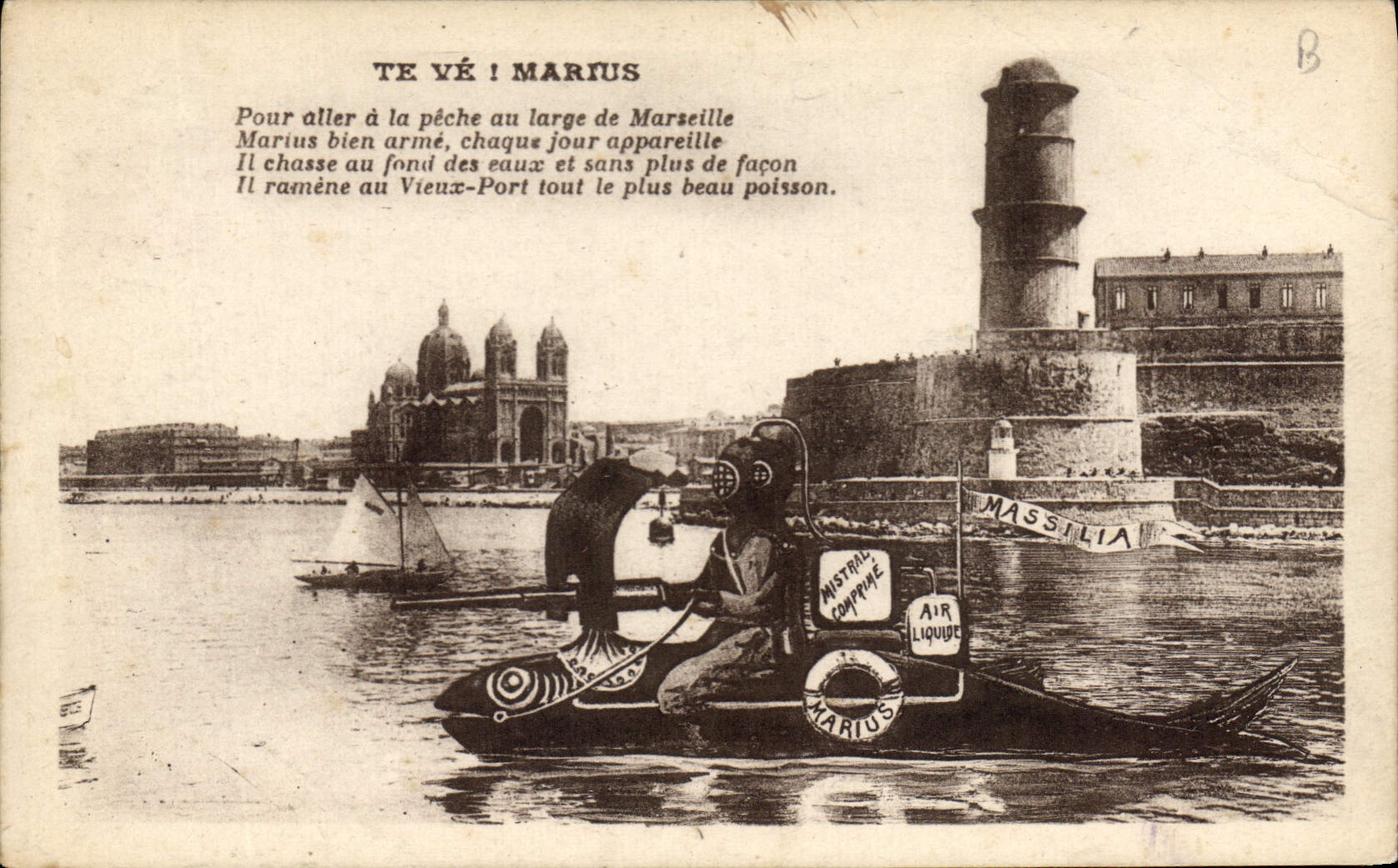 Marius — Submersible à air liquide — éditeur inconnu, n° de série B