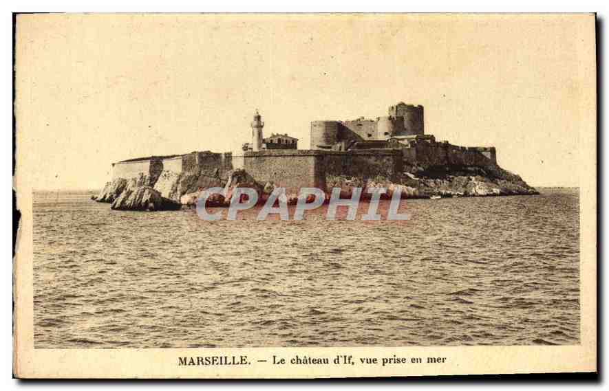 CPA Marseille Le Chateau d'If vue prise en mer