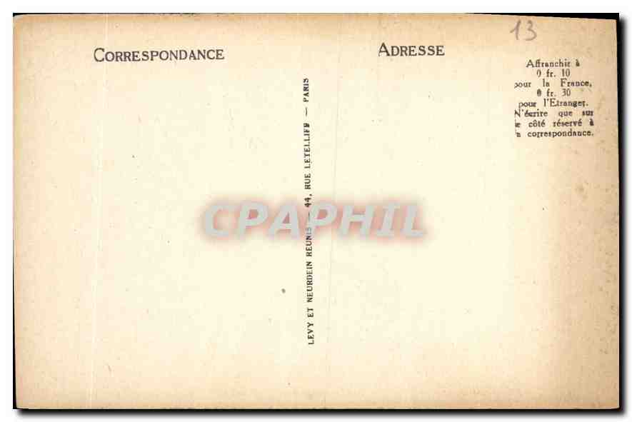 CPA Marseille Les Ascenseurs et N D de la Garde — Rückseite