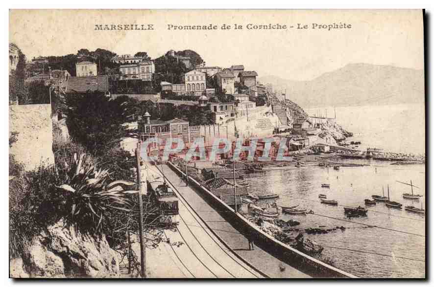 CPA Marseille Promenade de la Corniche Le Prophete