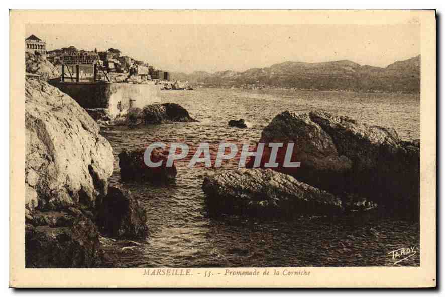 CPA Marseille Promenade de la Corniche