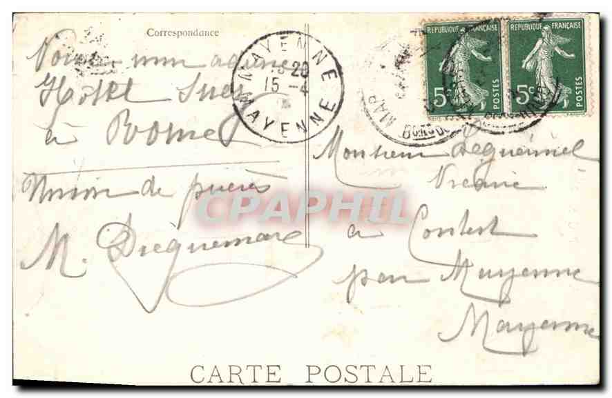 CPA Marseille N D de la Garde — Rückseite