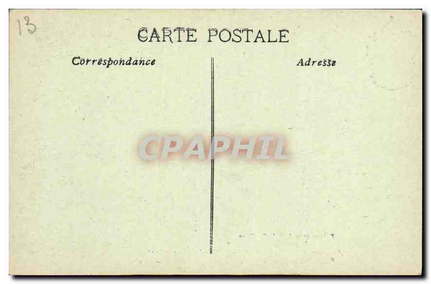 CPA Marseille Ancienne Chapelle de N D de la Garde Premier sanctuaire Basilique actuelle — Rückseite