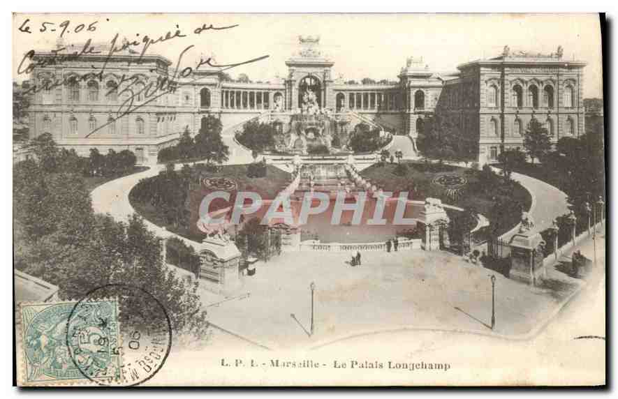 CPA Marseille Le Palais Longchamp
