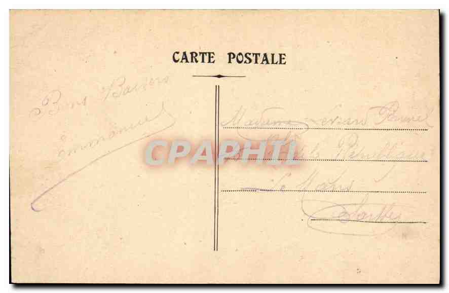 CPA Marseille Le Palais Longchamp — Rückseite