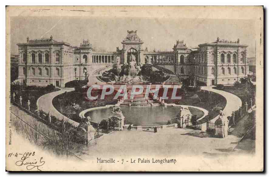CPA Marseille Le Palais Longchamp