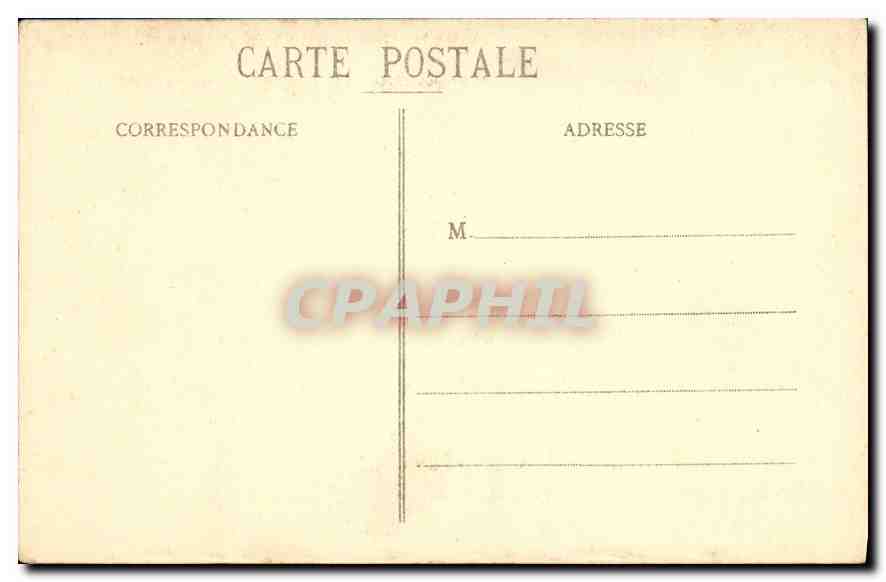 CPA Marseille Le Prado vu du Rond Point Tramway — Rückseite