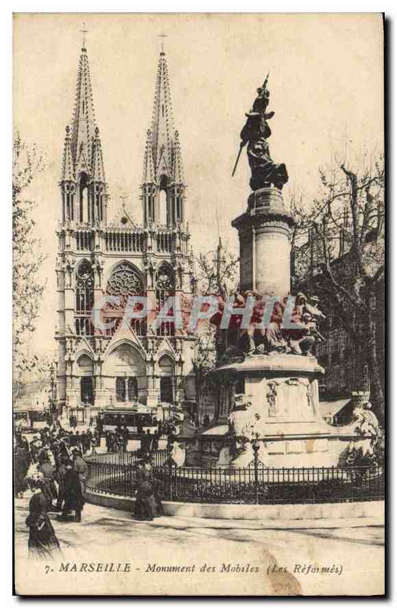 CPA Marseille Monument des Mobiles (Les Reformes)