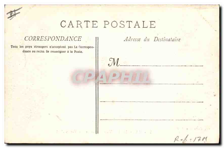 MARSEILLE - Vue Générale du Vieux Port — Collection B. F. n° 40 — Verso