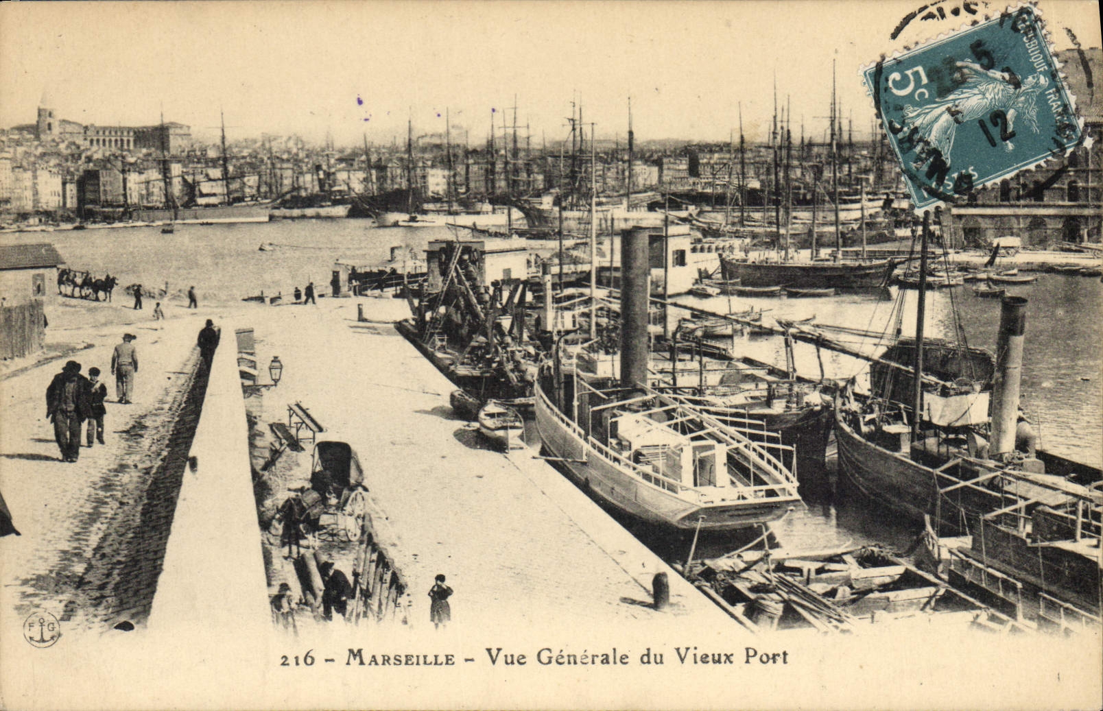Marseille — Vue Générale du Vieux Port — n° 216