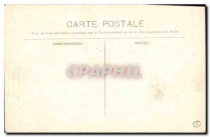 CPA Marseille Eglise des Reformes et Monument des Mobiles — Rückseite