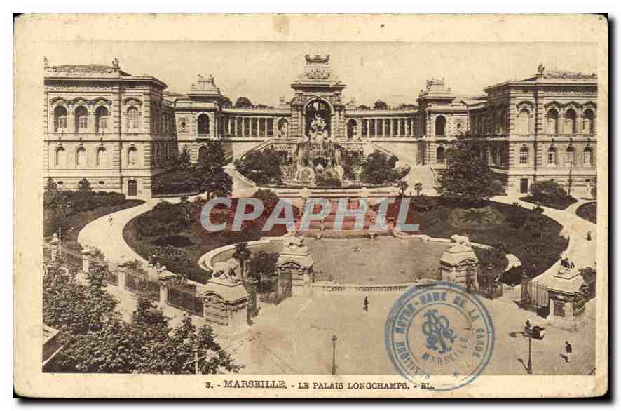 CPA Marseille Le Palais Longchamps