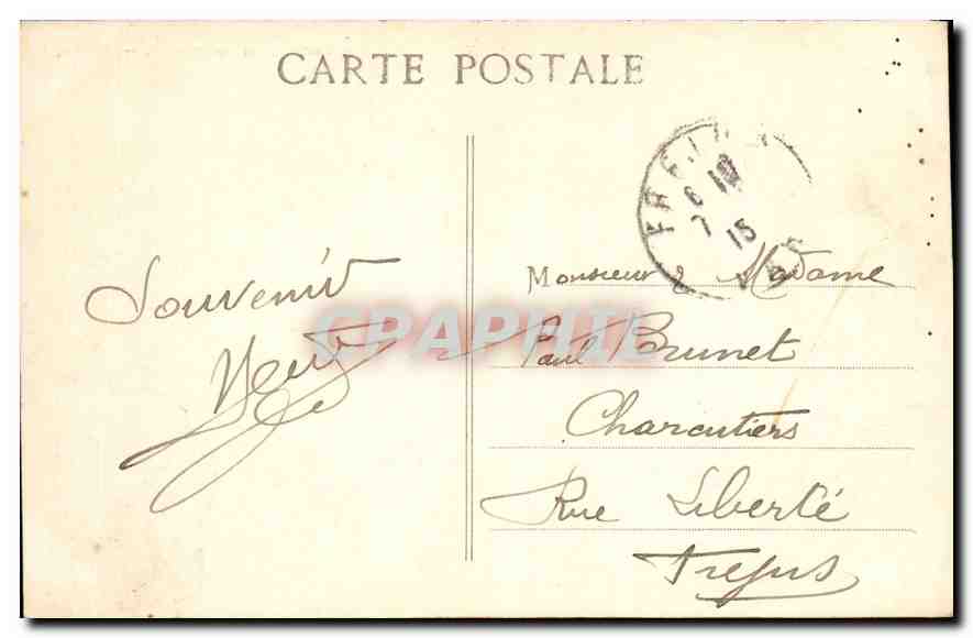 CPA Marseille N D de la Garde et les Ascenseurs — Rückseite