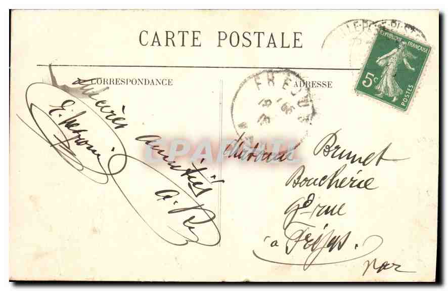 CPA Marseille Notre Dame de la Garde — Rückseite