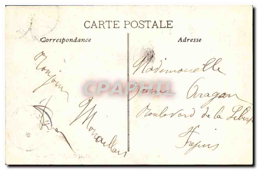 CPA Marseille Cathedrale et Canal St Jean — Verso