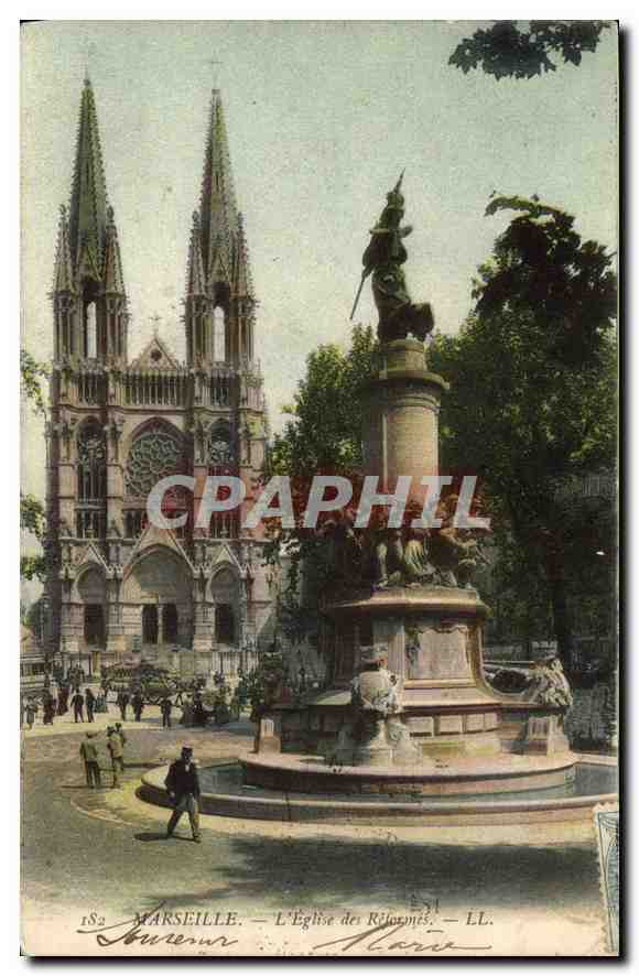 CPA Marseille L'Eglise des Reformes