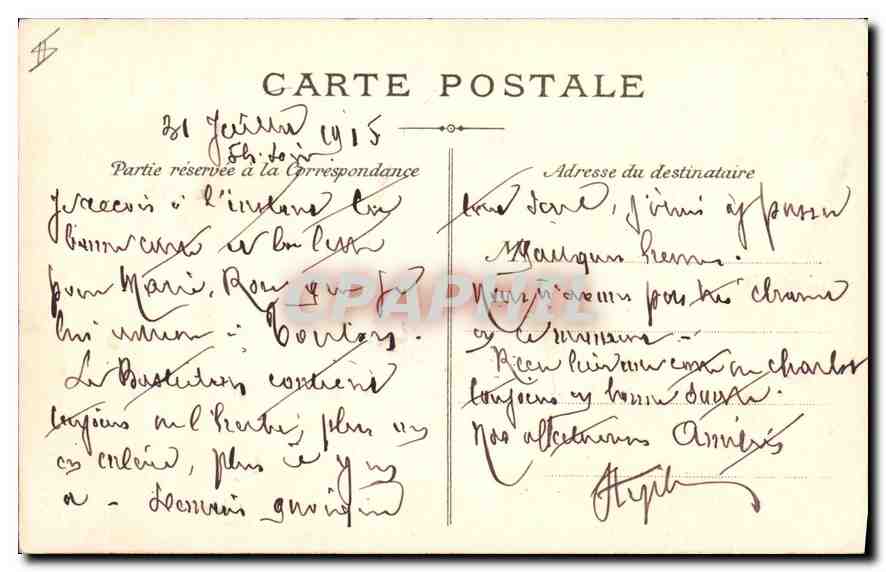 CPA Marseille Vue generale — Rückseite
