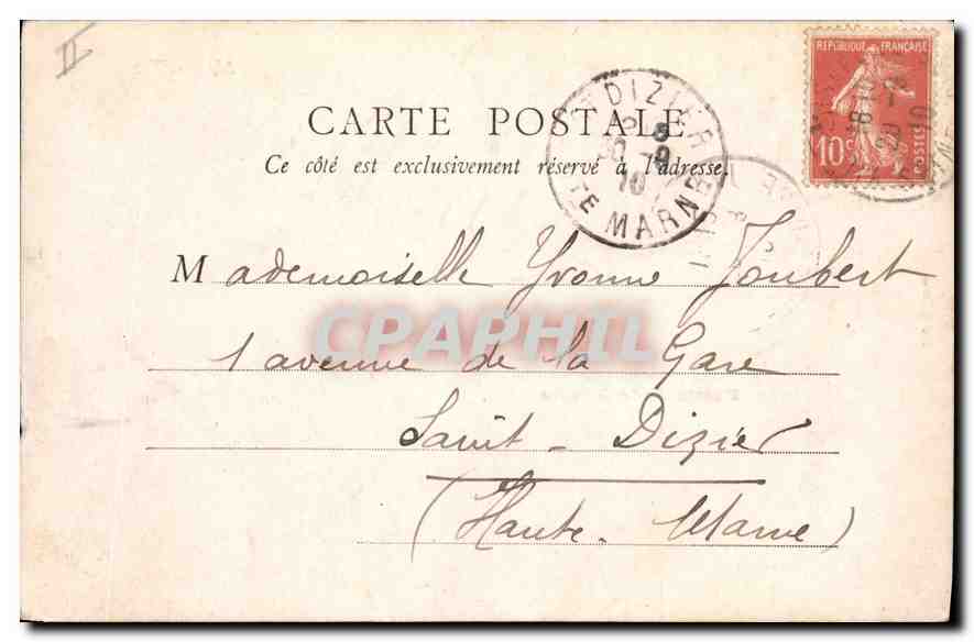 CPA Marseille Bassin de la Joliette — Rückseite