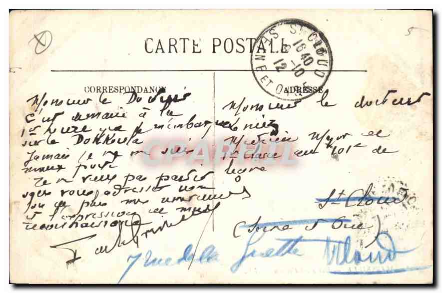 CPA Marseille Vue a vol d'oiseau — Verso