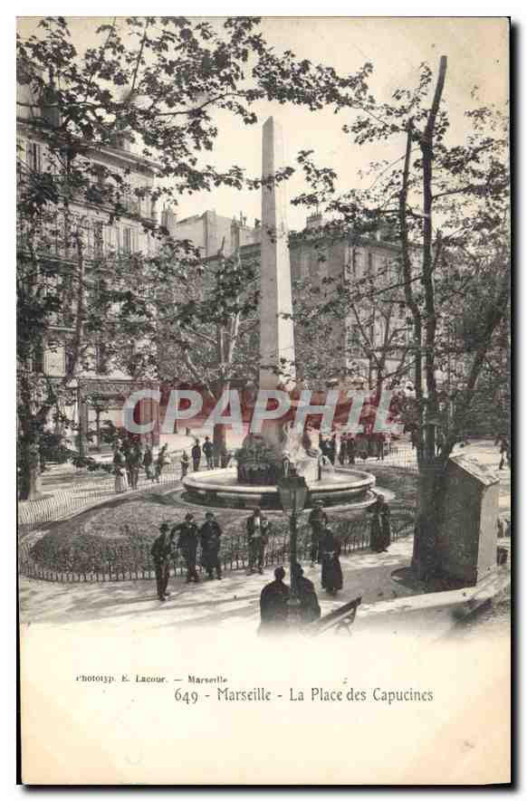CPA Marseille La Place des Capucines