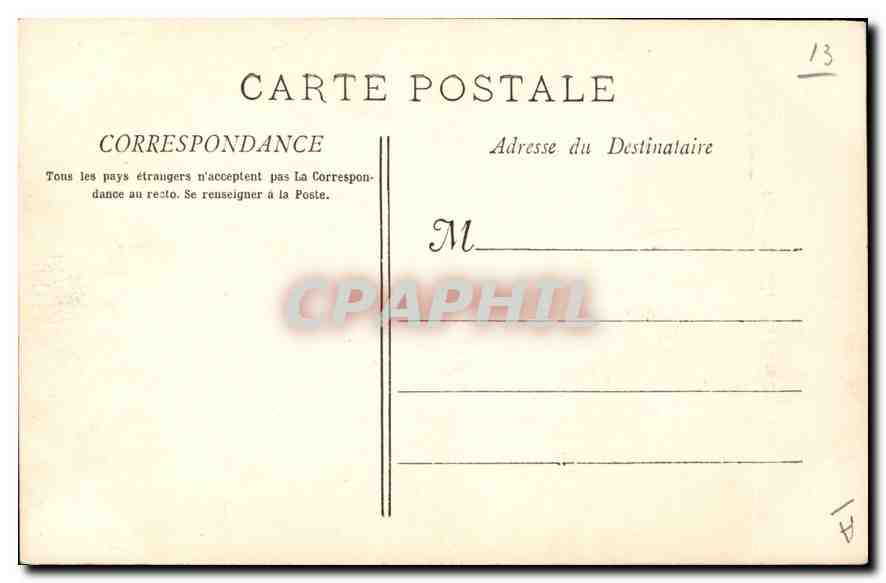 CPA Marseille La Place des Capucines — Rückseite