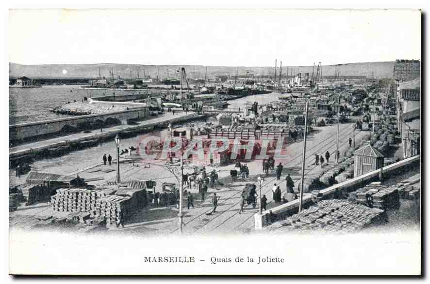 CPA Marseille Quais de la Joliette Bateaux