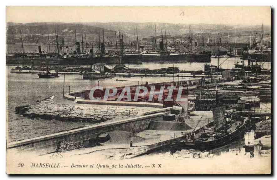 CPA Marseille Bassins et Quais de la Joliette