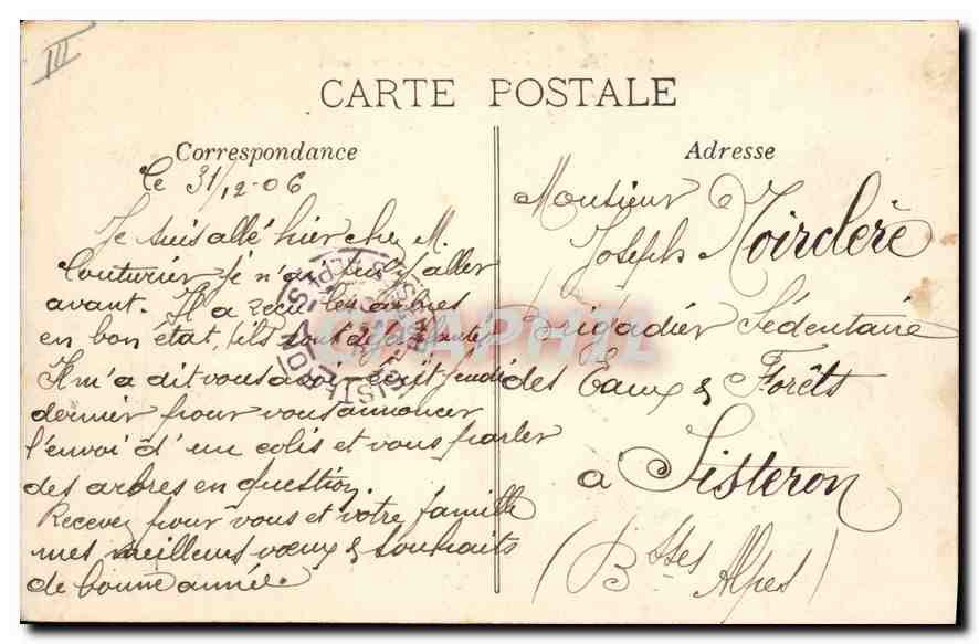 CPA Marseille Les Nouveaux Ports — Rückseite