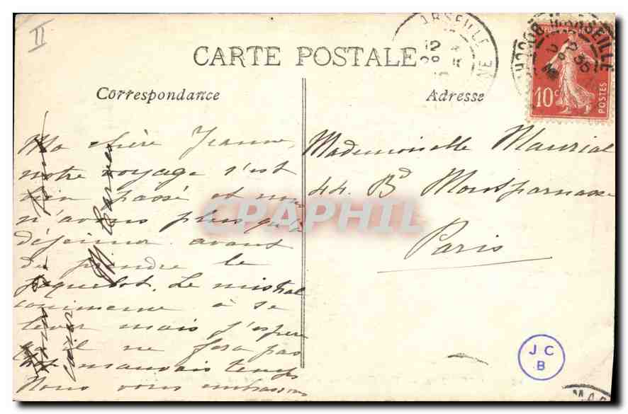 CPA Marseille Vue Generale des Bassins de la Joliette — Rückseite