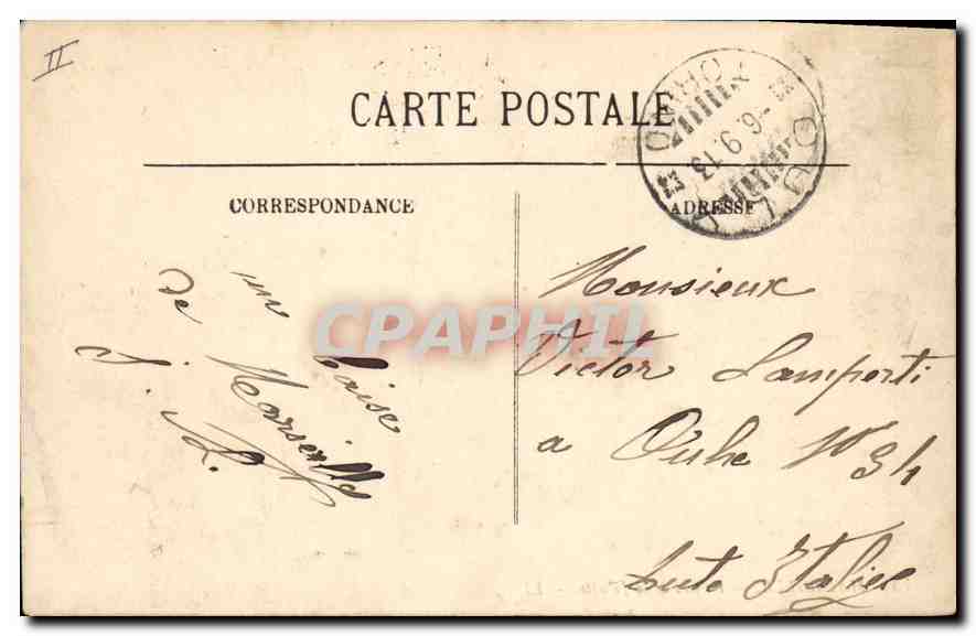 CPA Marseille Bassins de la Joliette — Rückseite