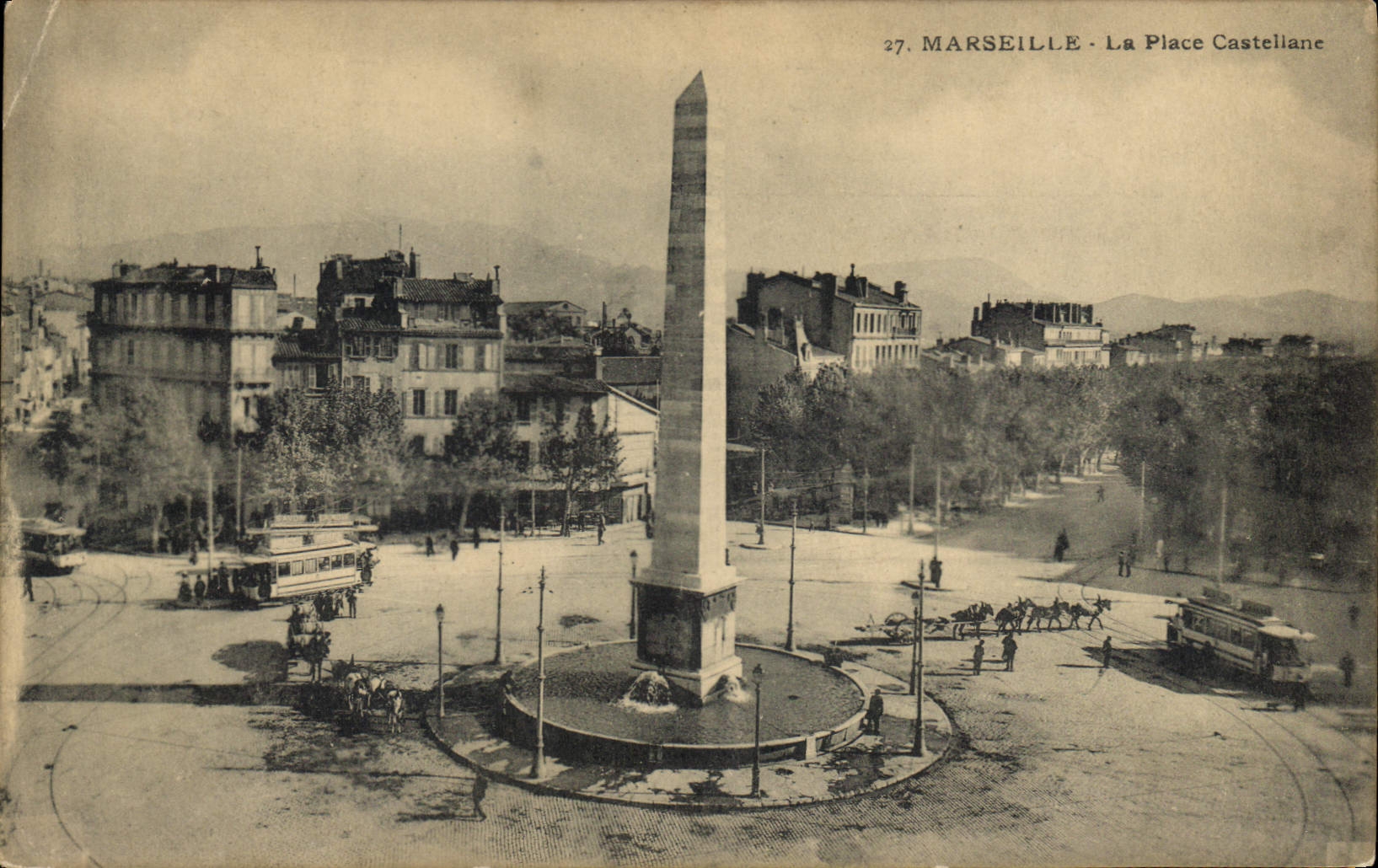 CPA Marseille La Place Castellane