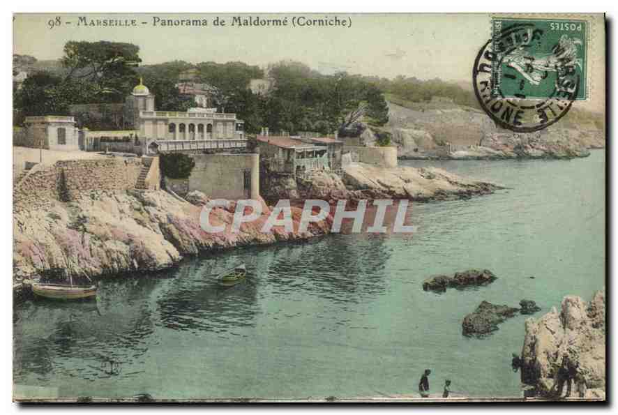 CPA Marseille Panorama de Maldorme (Corniche)