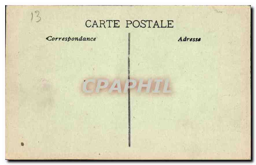 CPA Marseille La Corniche pont de la fausse monnaie — Verso