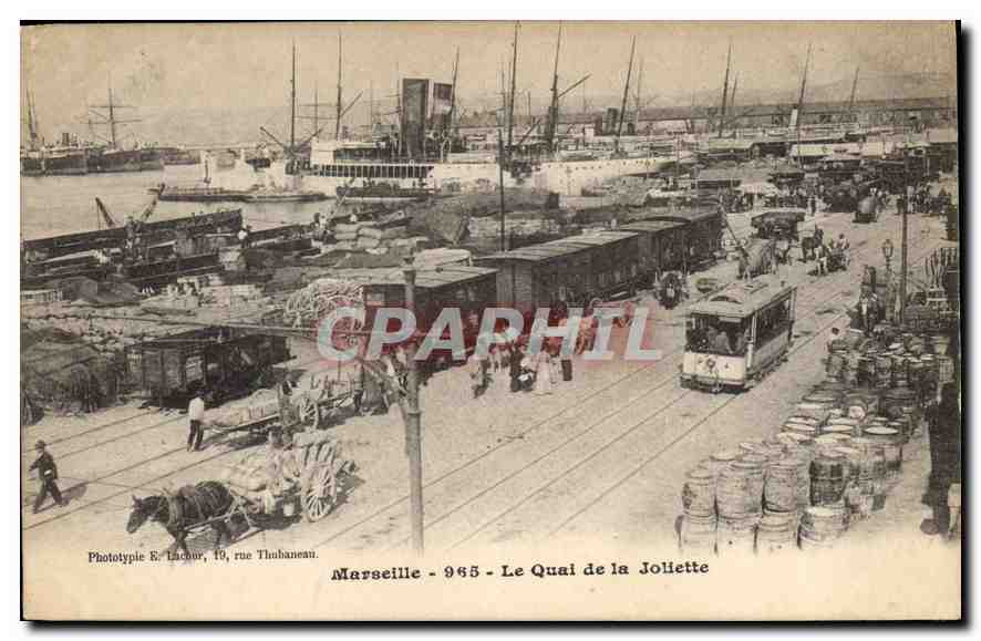 CPA Marseille Le Quai de la Joliette