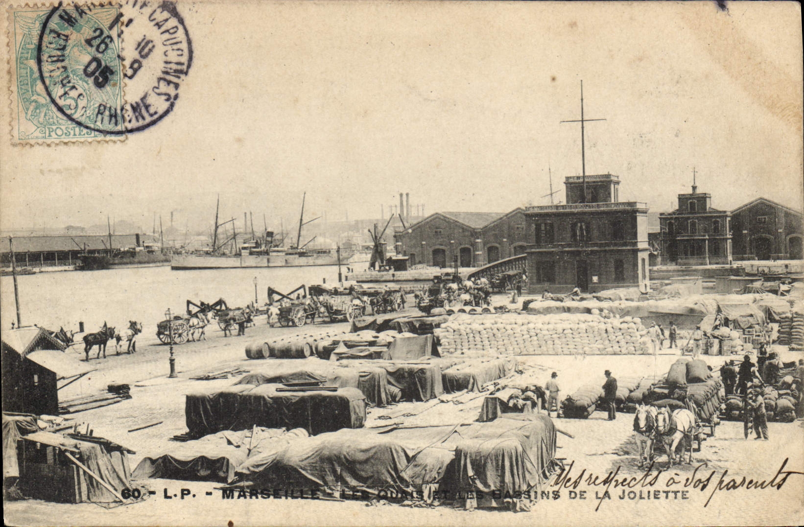 CPA Marseille Les Quais et les Bassins de la Joliette