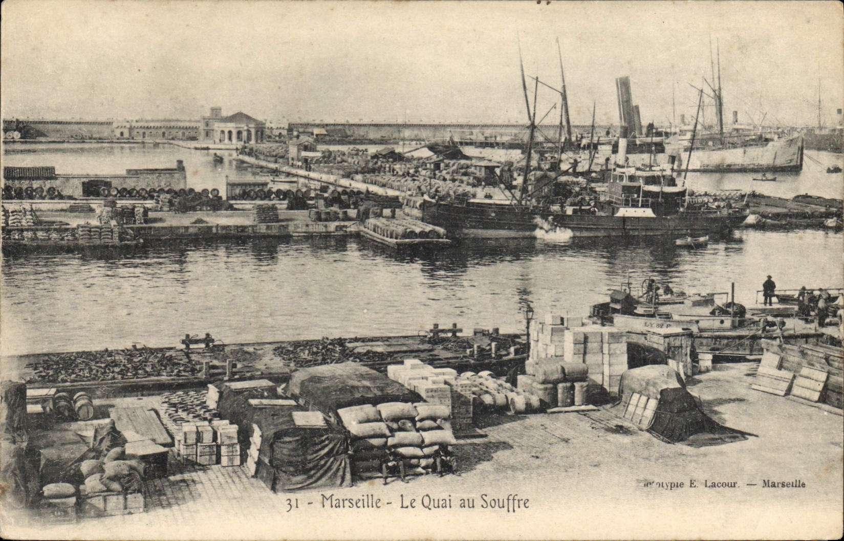 Marseille - Le Quai au Souffre — éditeur E. Lacour, n°31