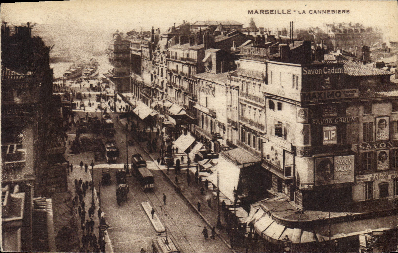 Marseille - La Canebière — vue aérienne — éditeur non identifié