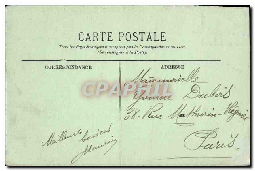 CPA Marseille Vue generale — Rückseite