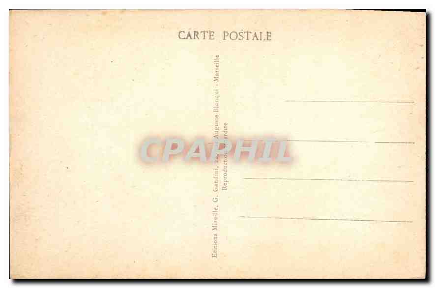 CPA Marseille Le Pont Transbordeur et la Vieux Port — Rückseite
