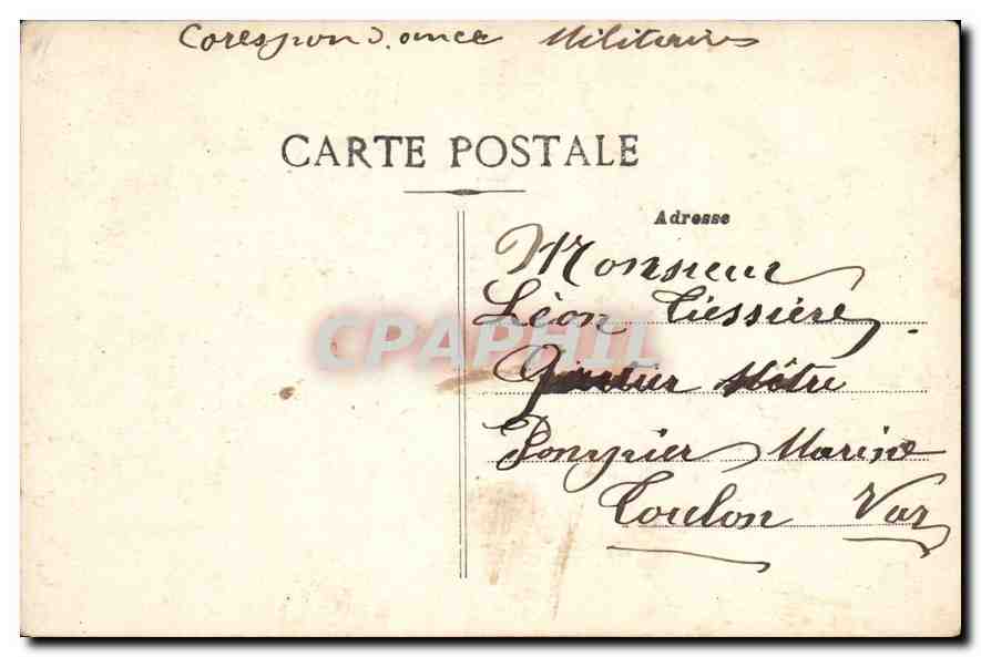 CPA Marseille Le Chateau d'If — Verso
