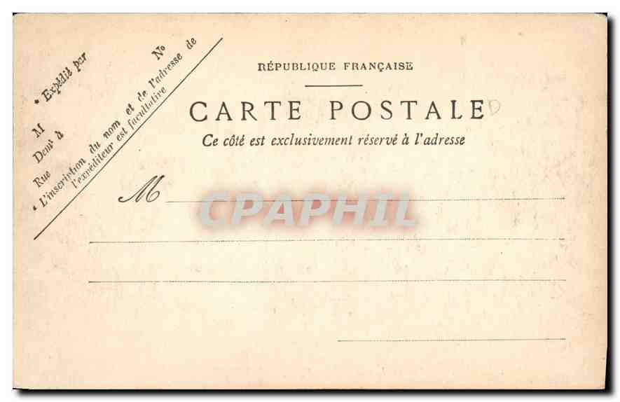 CPA Marseille Palais Longchamp — Verso